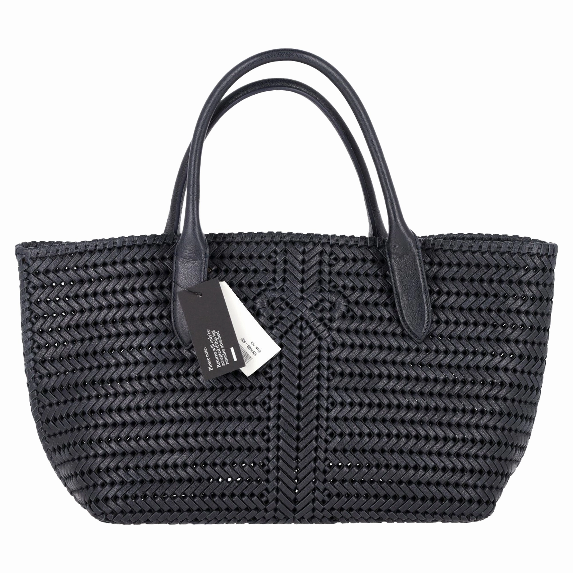 Anya Hindmarch Neeson Bag in Black Calf Leather