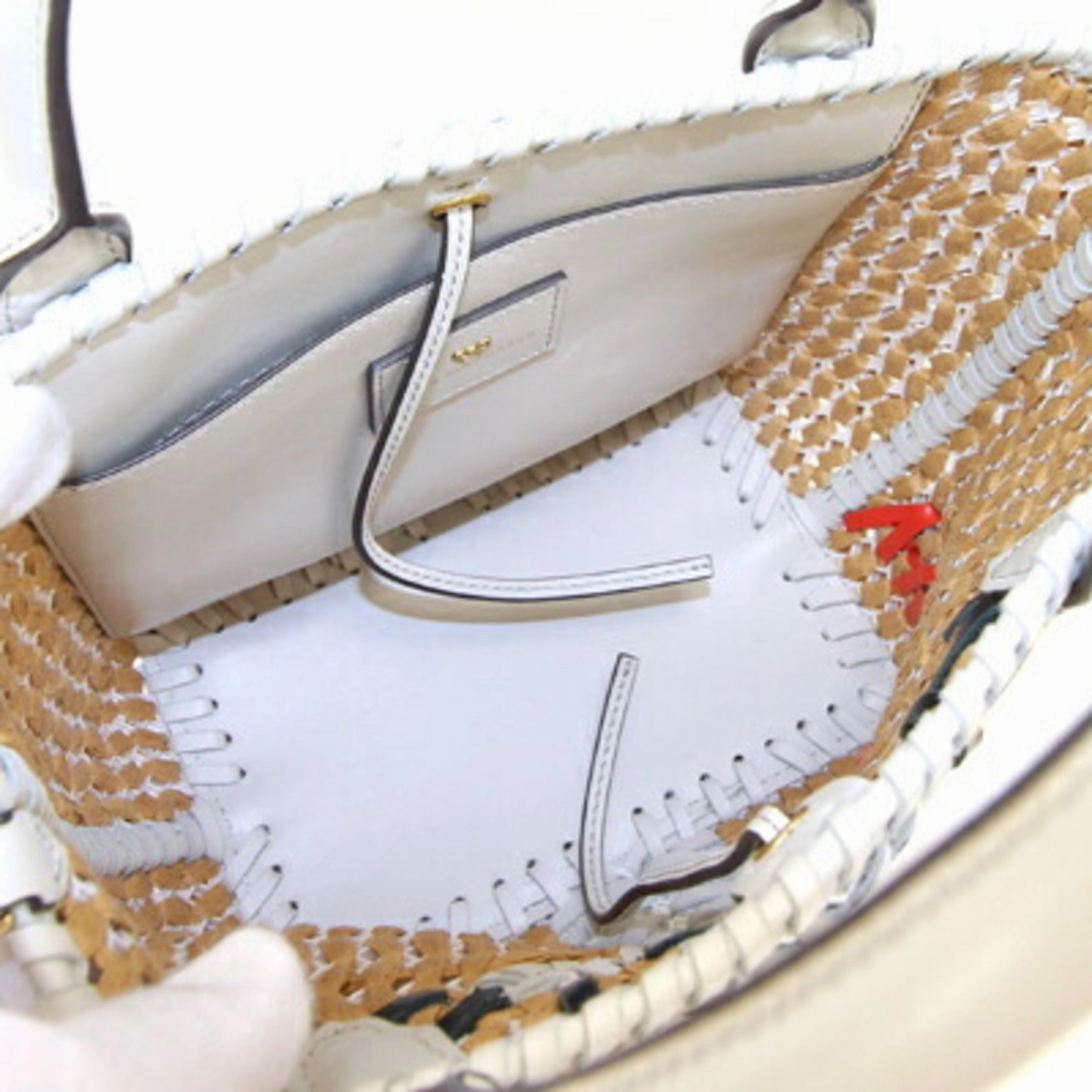 Anya Hindmarch  Straw Leather Handbag (Pre-Owned)