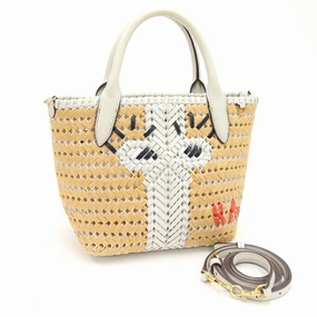 Anya Hindmarch  Straw Leather Handbag (Pre-Owned)
