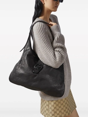Aphrodite Large Leather Shoulder Bag