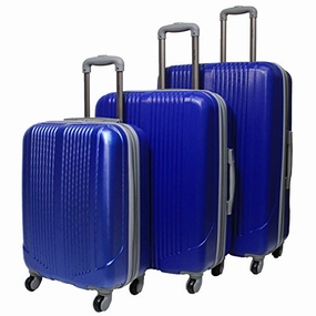 Argo Sport Romulus 3-Piece Expandable Hardside Spinner Luggage Set - Navy