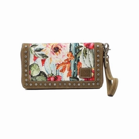 Ariat Western Wallet Womens Cacti Clutch Wristlet Multi A770000197 - 4 1/2 x 1 x 7 7/8