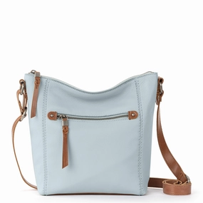 Ashland Crossbody - Leather - Ice Blue