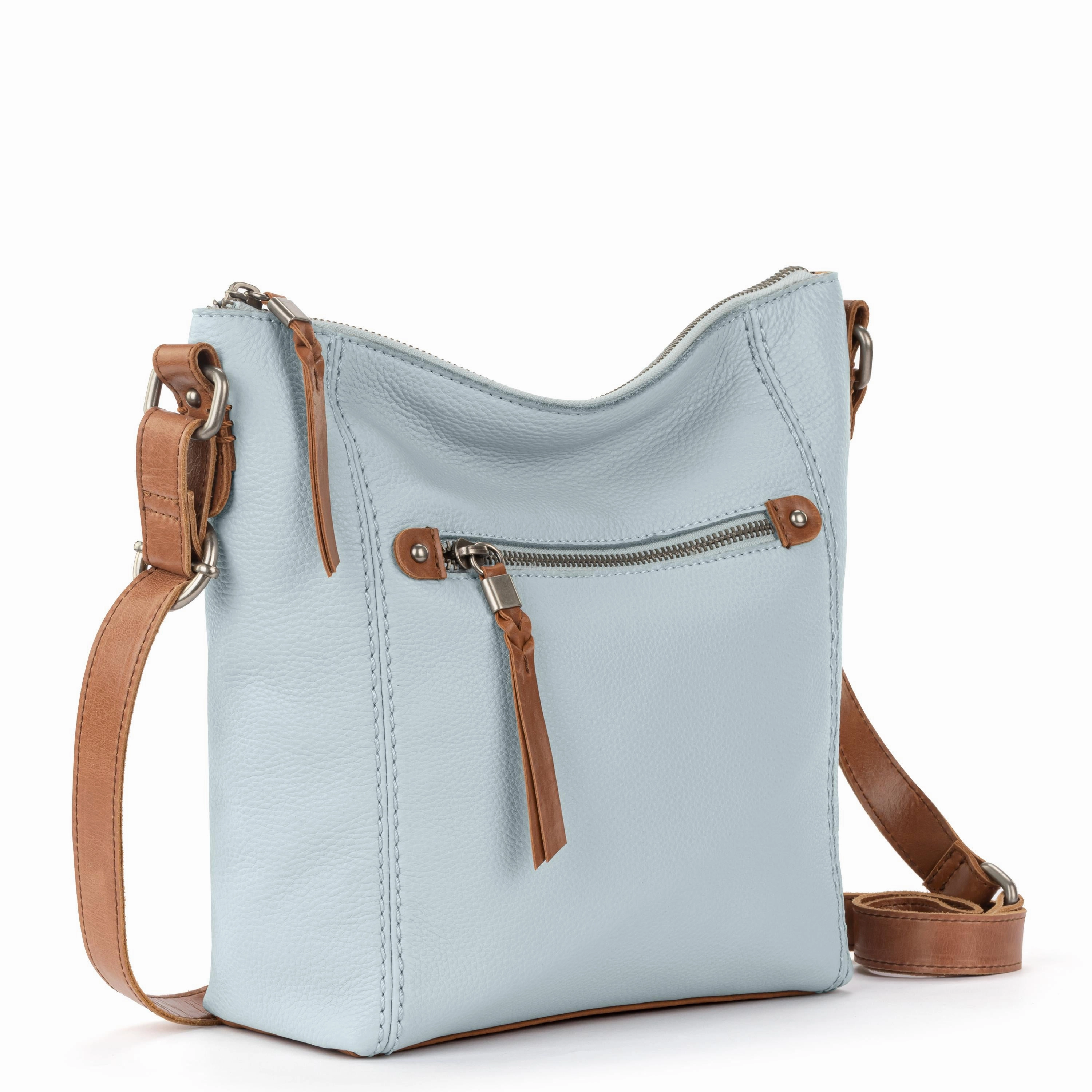 Ashland Crossbody - Leather - Ice Blue