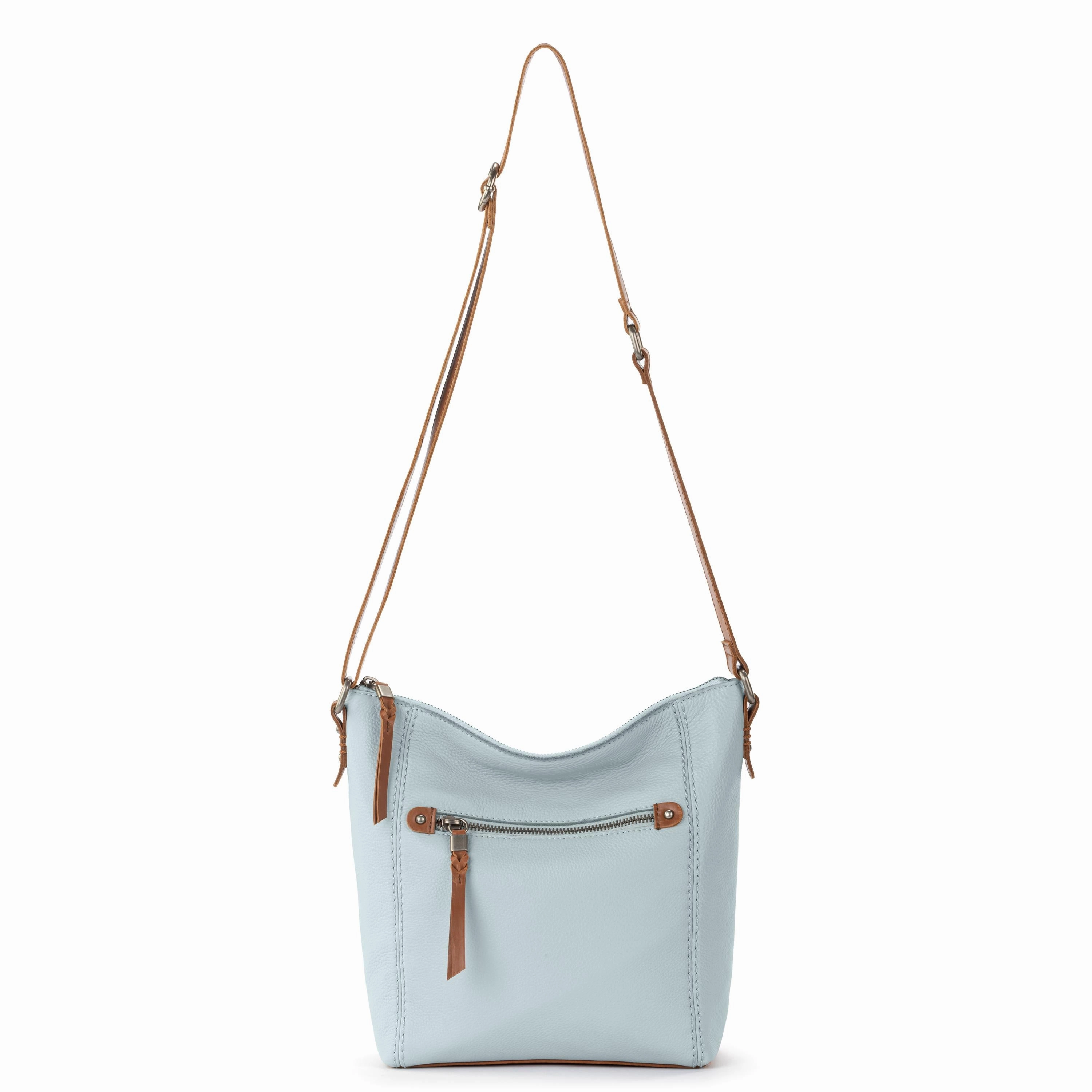 Ashland Crossbody - Leather - Ice Blue