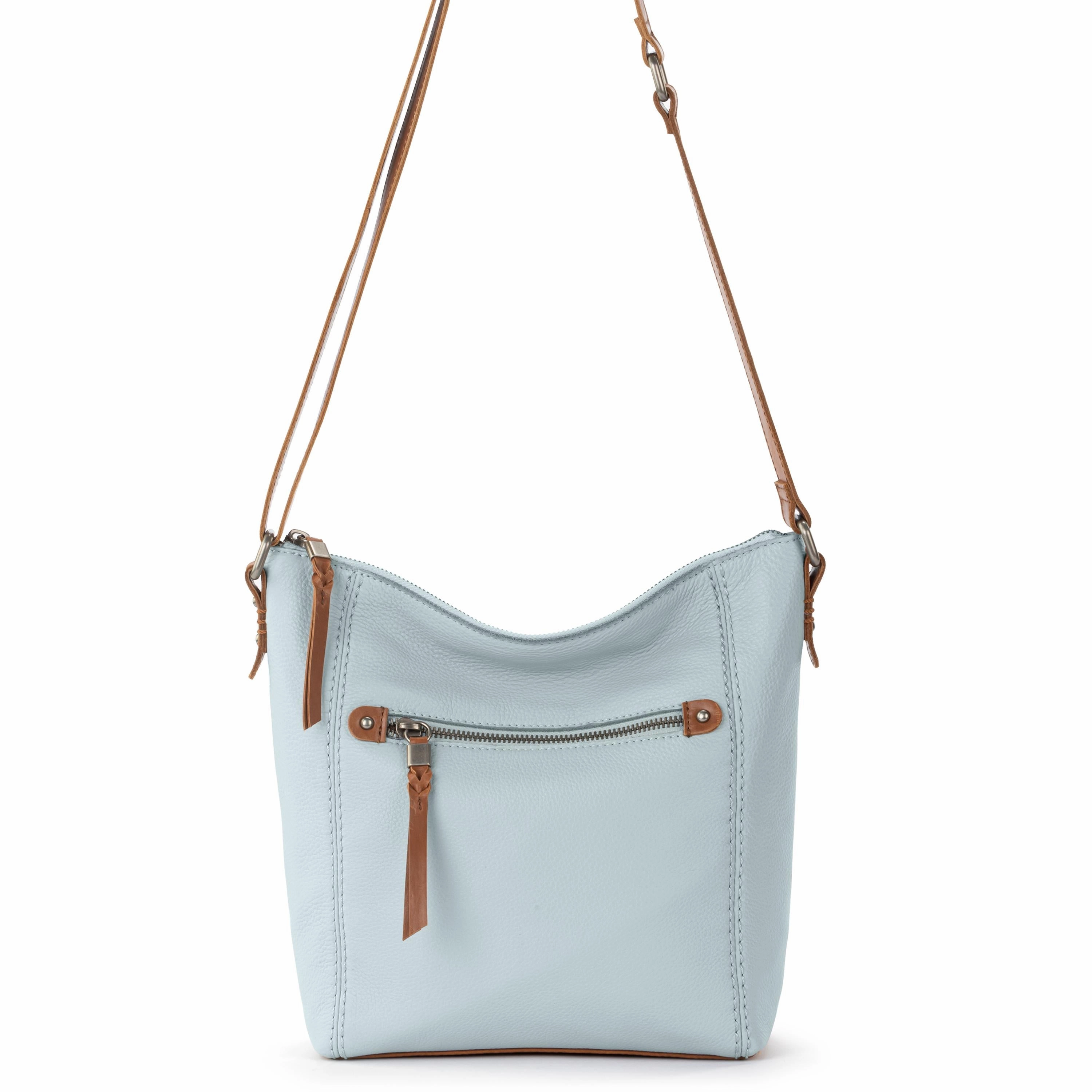 Ashland Crossbody - Leather - Ice Blue