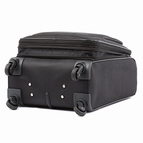 Atlantic Luggage Avion Lite 2 Piece Spinner Luggage Set, Black