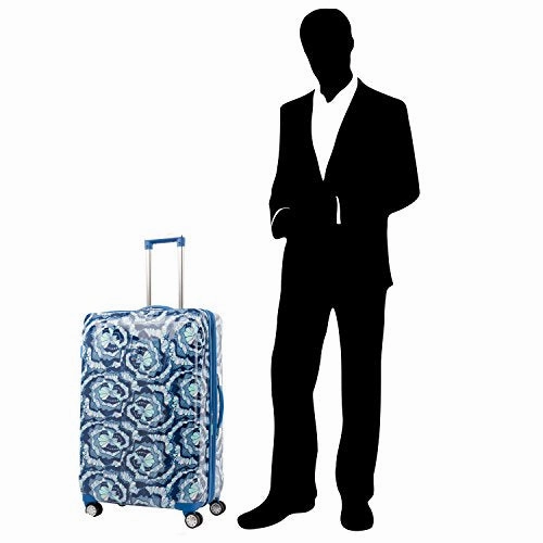 Atlantic Ultra Lite 4 Hardside 24 And 28-Inch Expandable Spinners, Travel Pillow (Surf Blue)