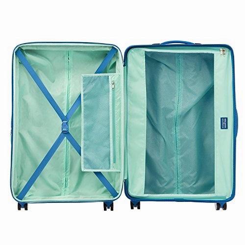 Atlantic Ultra Lite 4 Hardside 24 And 28-Inch Expandable Spinners, Travel Pillow (Surf Blue)