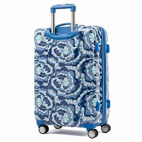 Atlantic Ultra Lite 4 Hardside 24 And 28-Inch Expandable Spinners, Travel Pillow (Surf Blue)