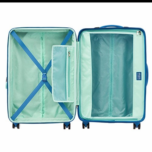 Atlantic Ultra Lite 4 Hardside 24 And 28-Inch Expandable Spinners, Travel Pillow (Surf Blue)