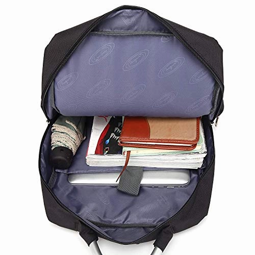 AUGUR 15.6Classic Laptop Backpack Oxford Fabric Travel Rucksack for Men Women (Grey)