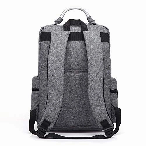 AUGUR 15.6Classic Laptop Backpack Oxford Fabric Travel Rucksack for Men Women (Grey)