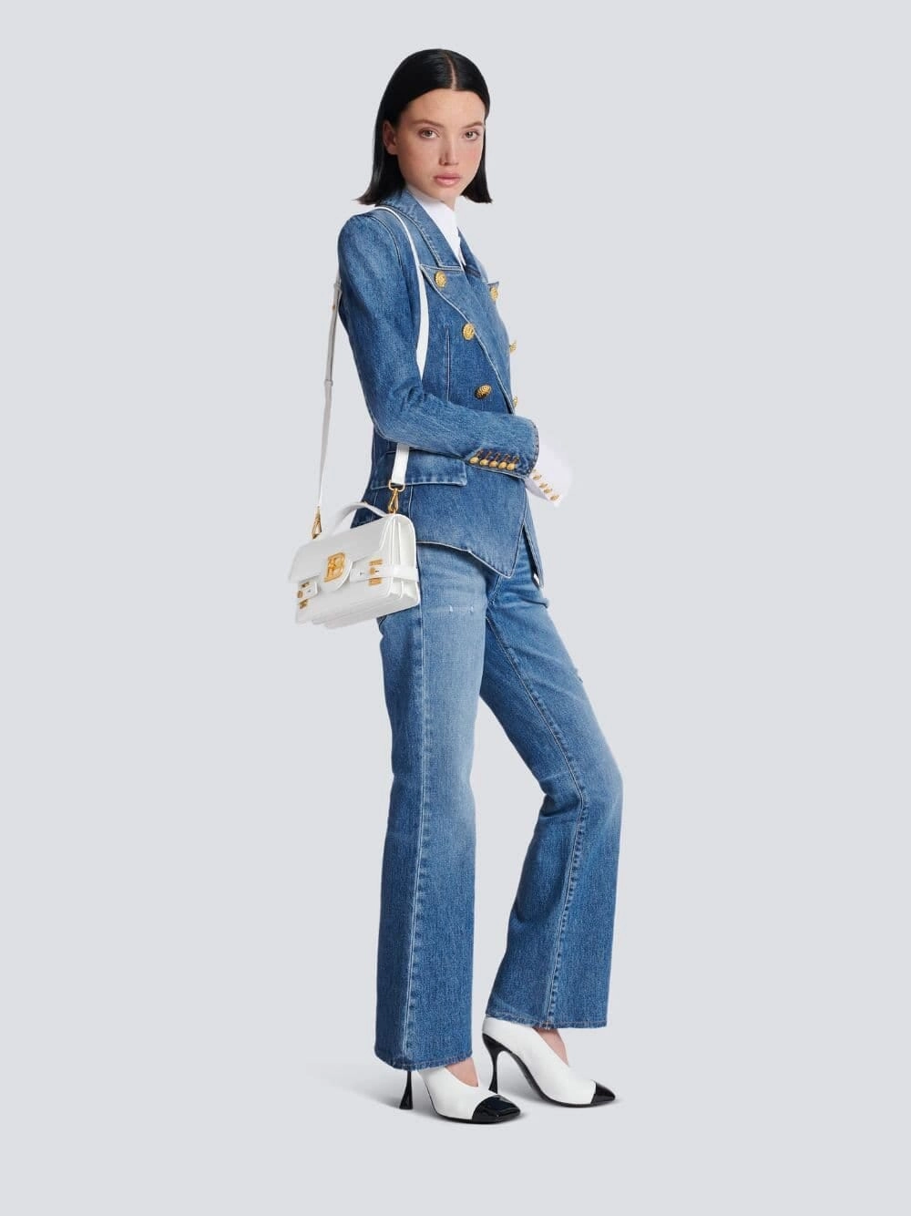 B-Buzz 24 Shoulder Calfskin Bag
