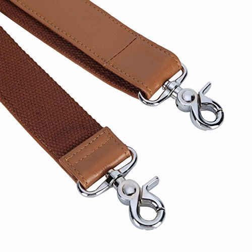 BAIGIO Leather Adjustable Padded Replacement Shoulder Strap for Bags, Briefcases, Duffels,