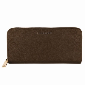 Baldinini Trend Exquisite Leather Zip Wallet in Women's Brown - One Size