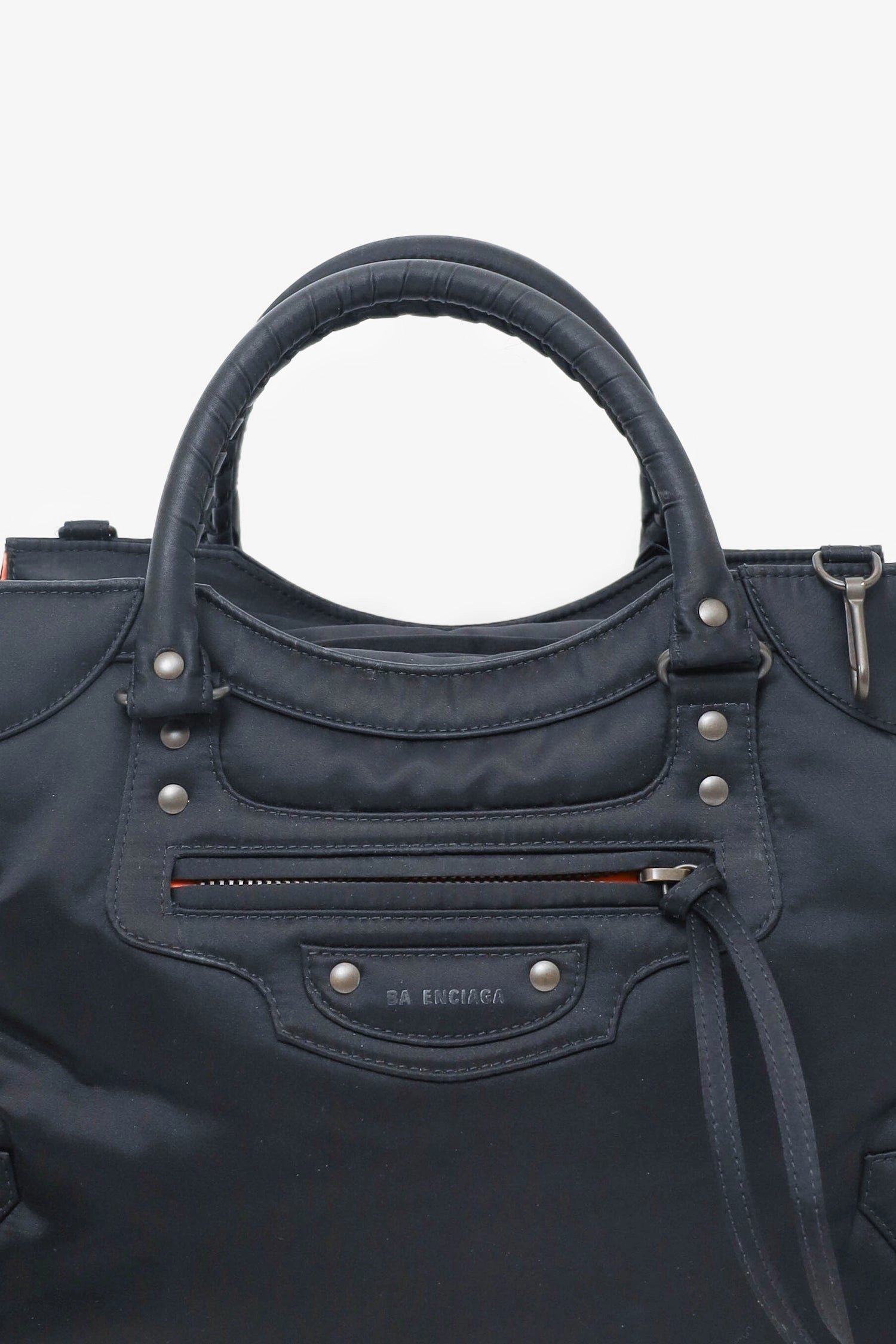 Balenciaga Black Nylon Neo Classic Medium Shoulder Bag