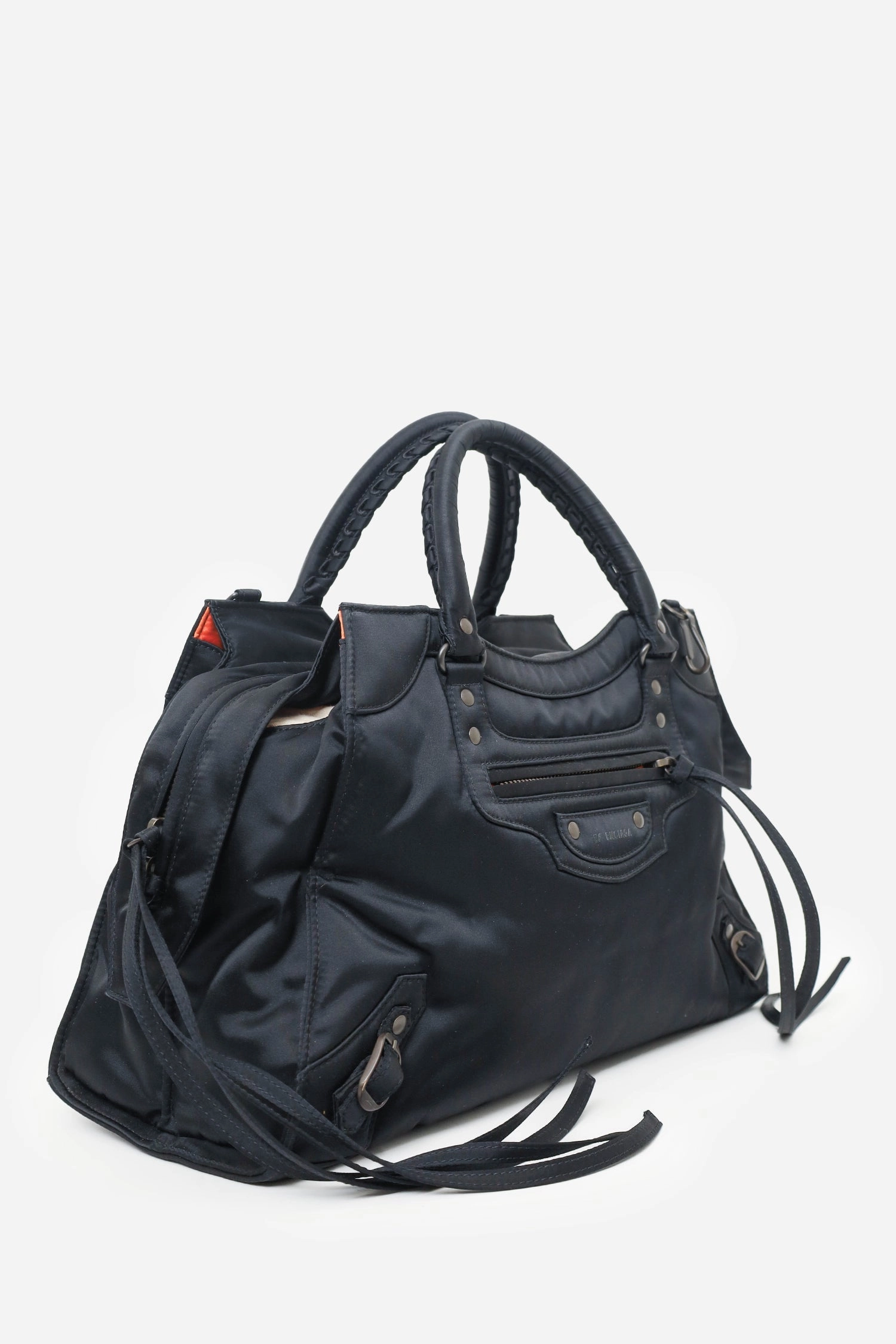 Balenciaga Black Nylon Neo Classic Medium Shoulder Bag