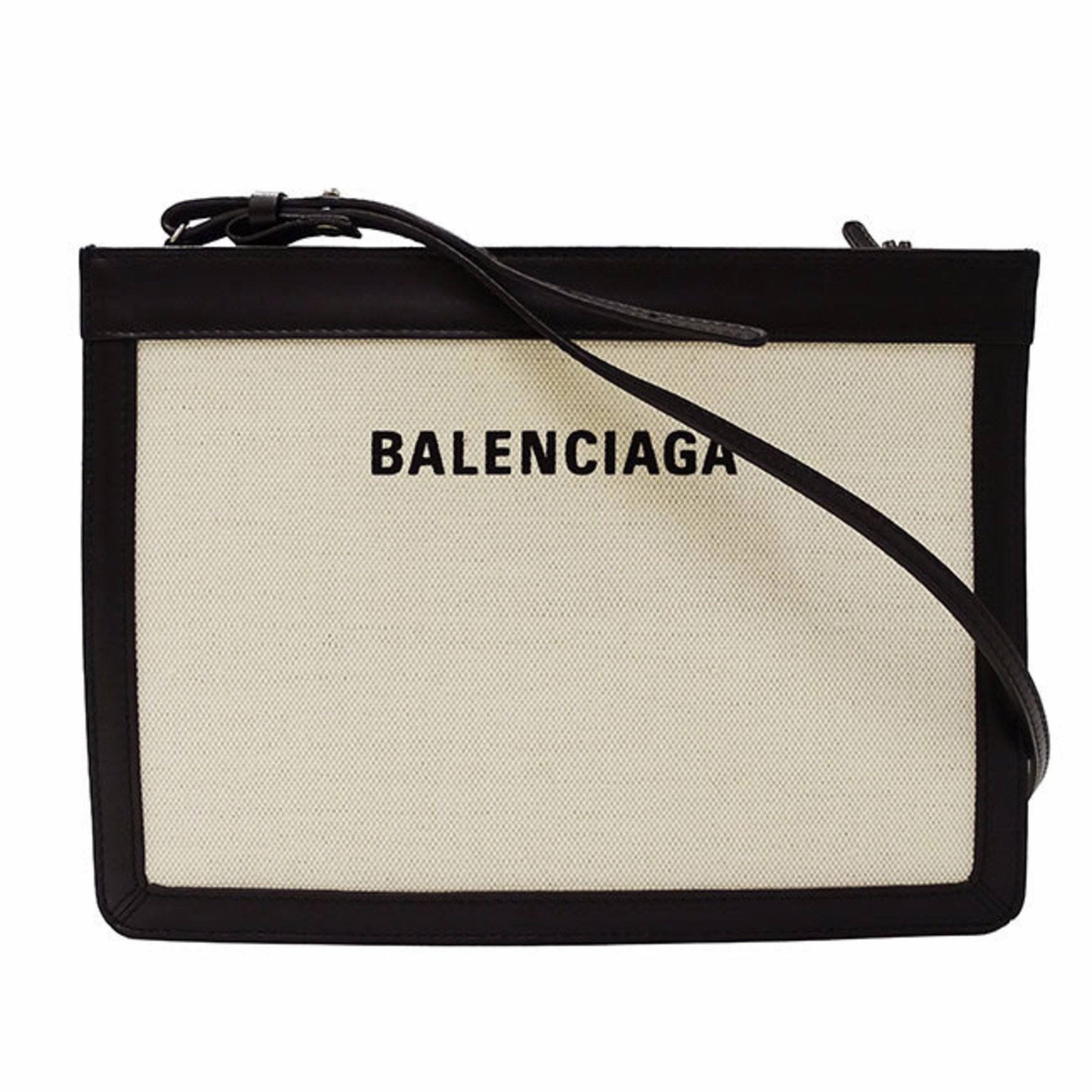 Balenciaga ivory Canvas Shoulder Bag (Pre-Owned)