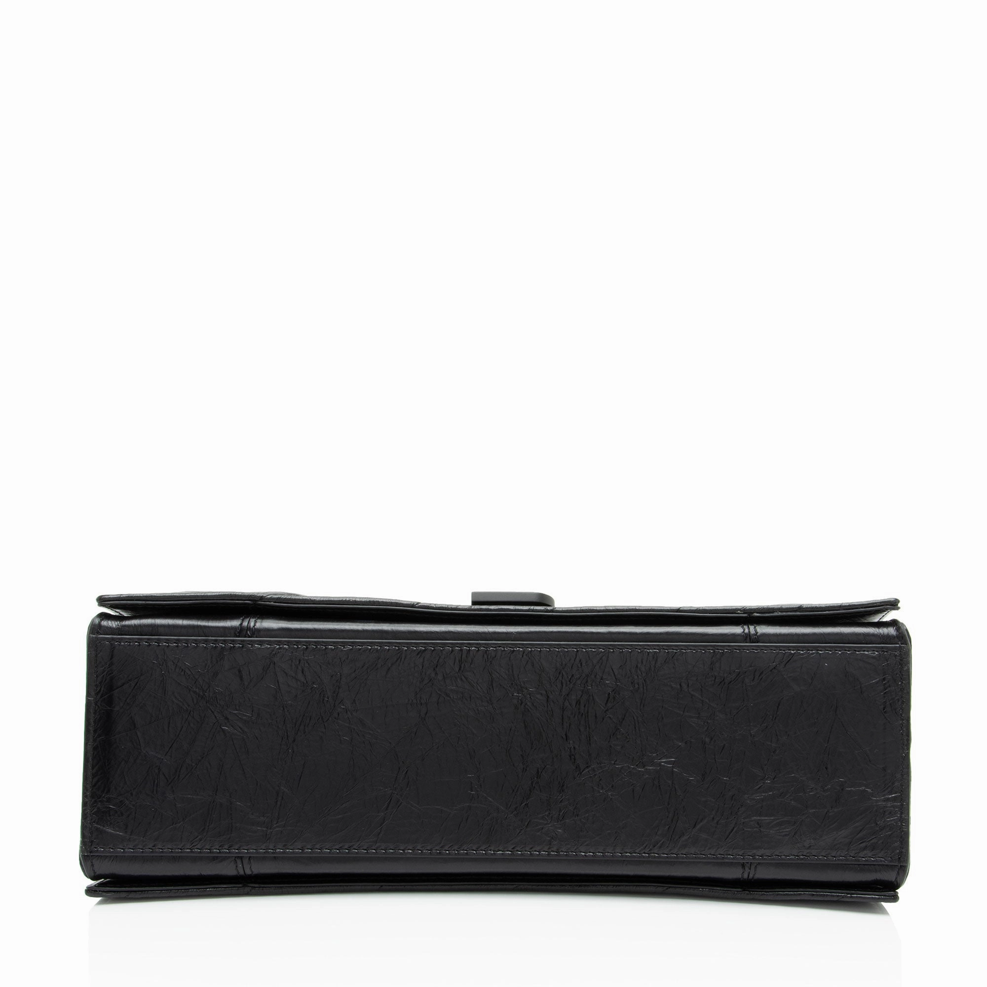 Balenciaga Quilted Leather Crush Medium Shoulder Bag