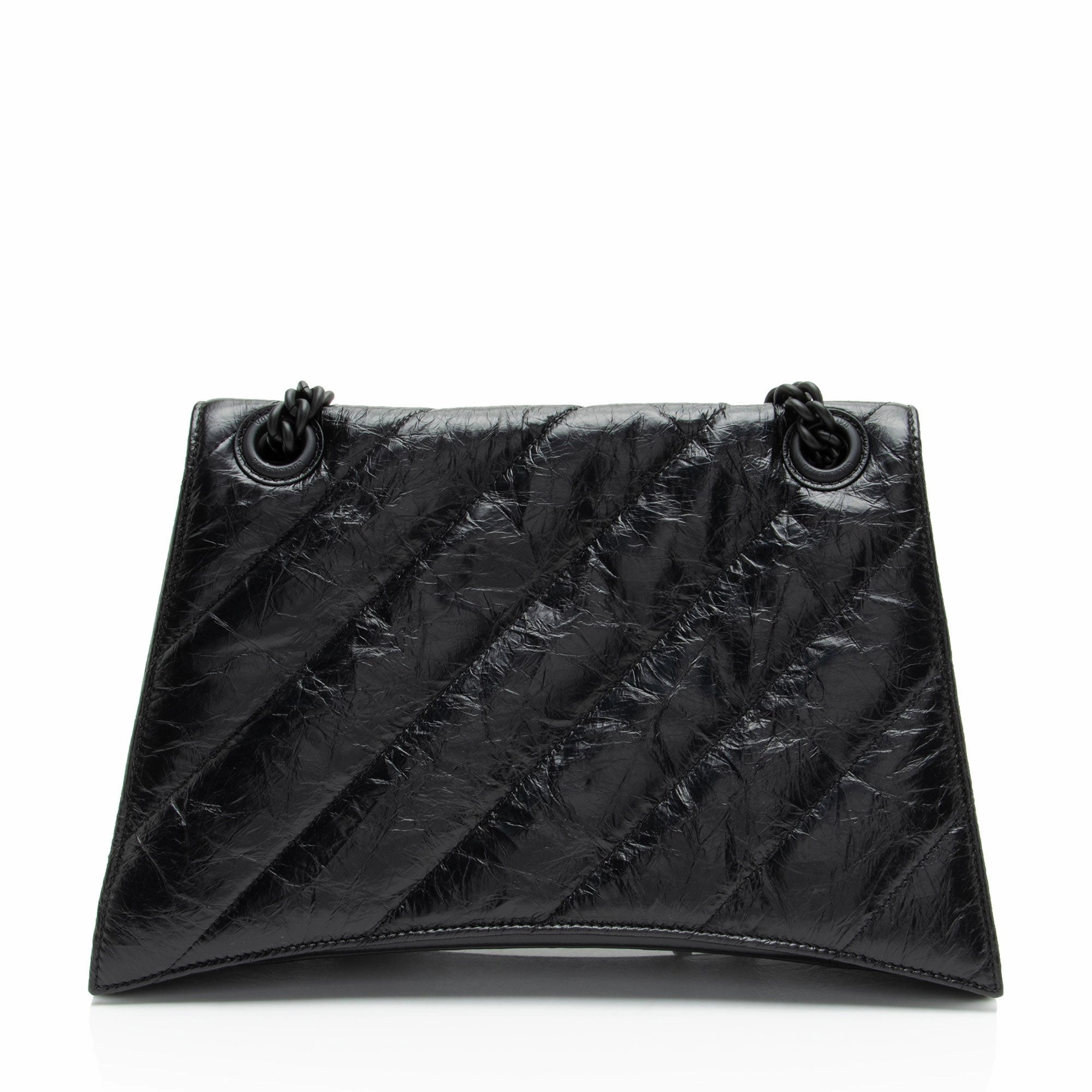 Balenciaga Quilted Leather Crush Medium Shoulder Bag