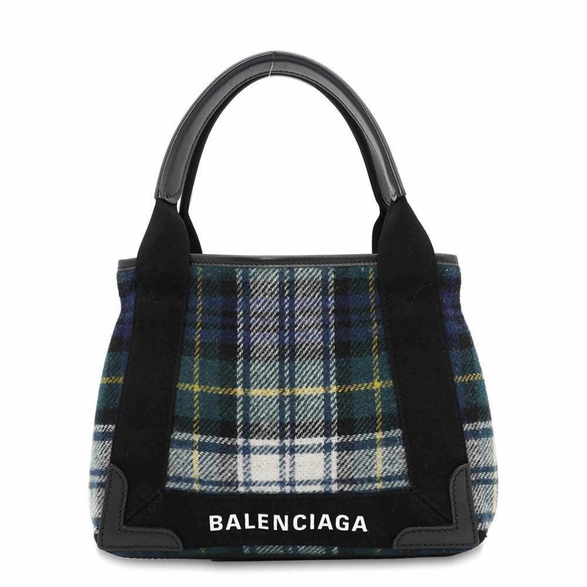 Balenciaga  Wool Canvas Handbag Shoulder Bag (Pre-Owned)