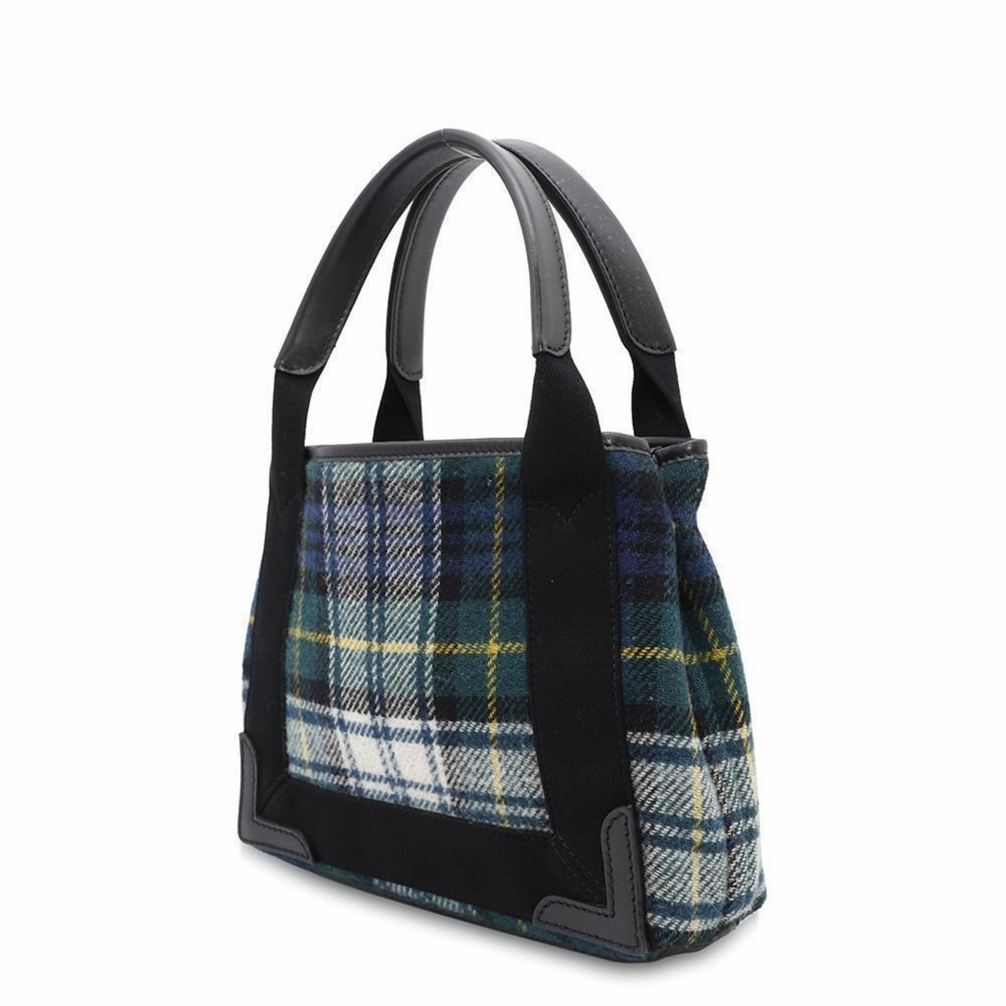 Balenciaga  Wool Canvas Handbag Shoulder Bag (Pre-Owned)