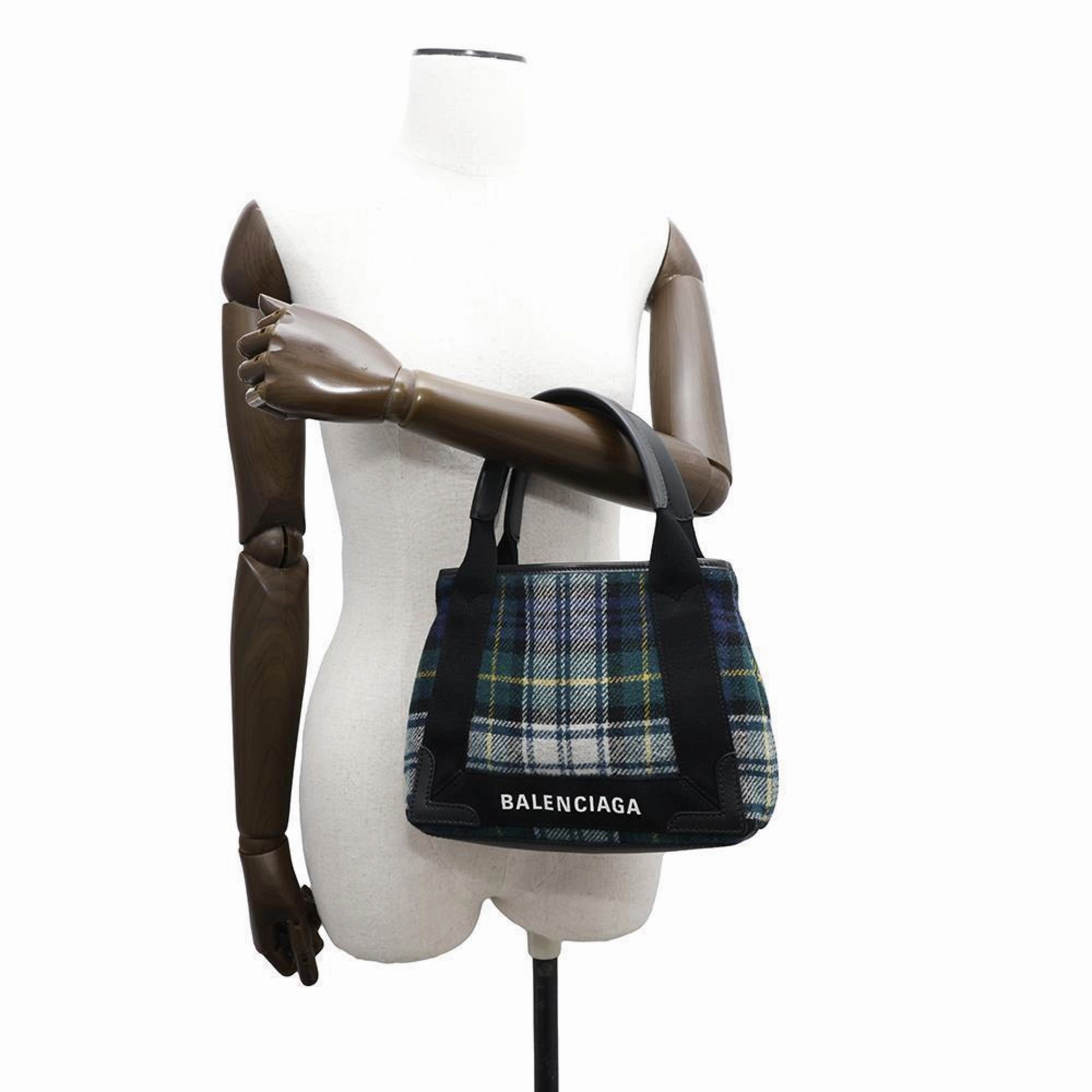 Balenciaga  Wool Canvas Handbag Shoulder Bag (Pre-Owned)