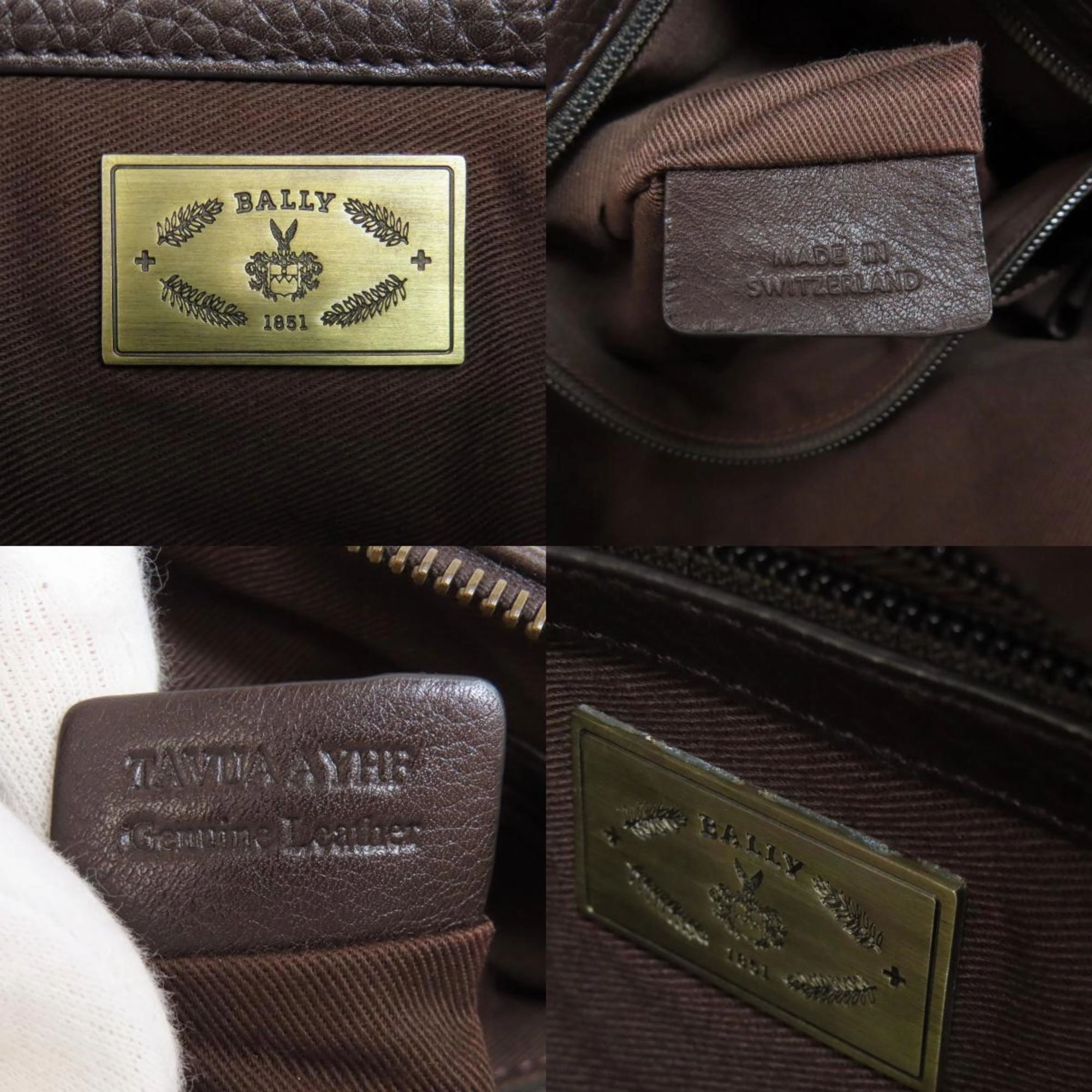 Bally Leather Shoulder Bag (Pre-Owned)