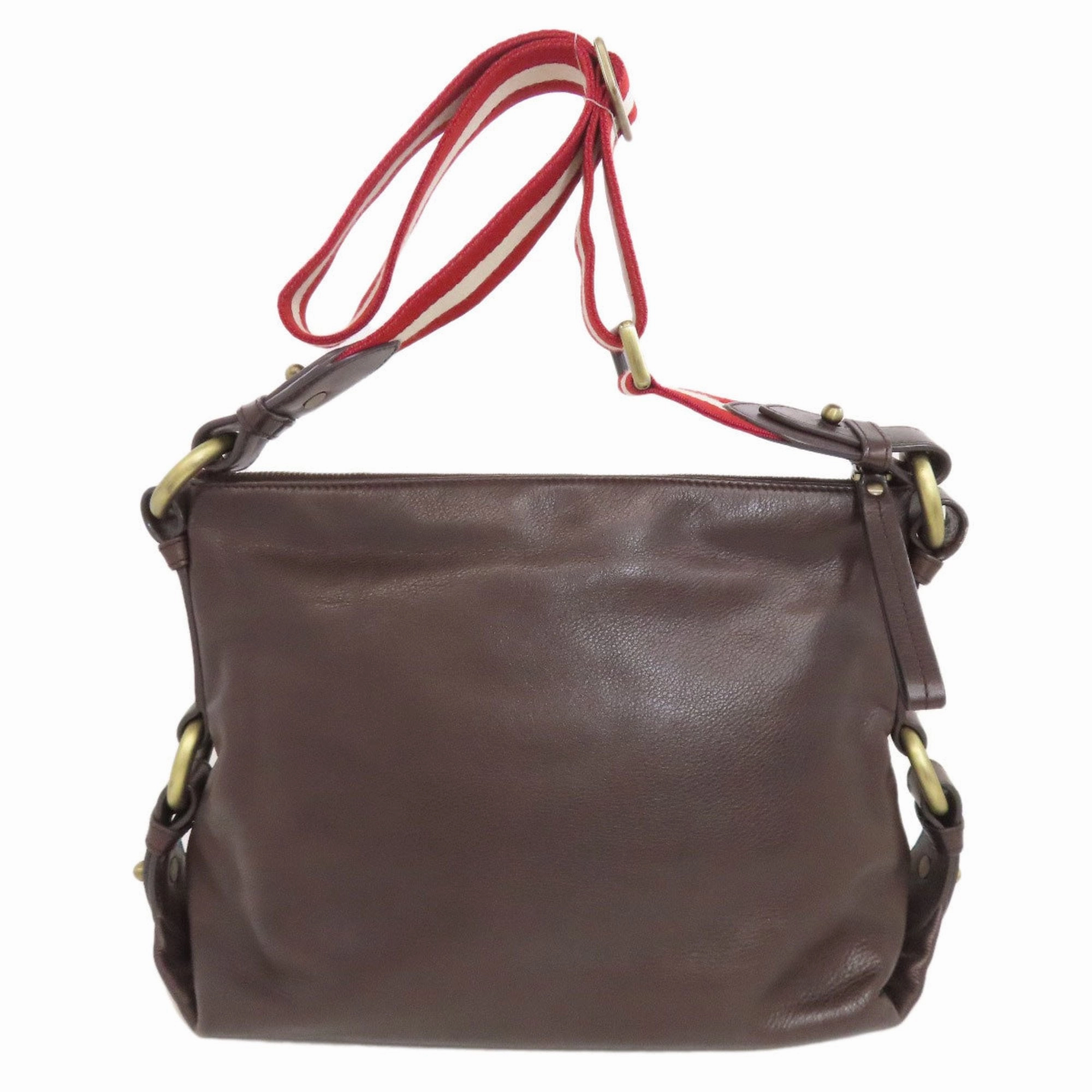 Bally Leather Shoulder Bag (Pre-Owned)