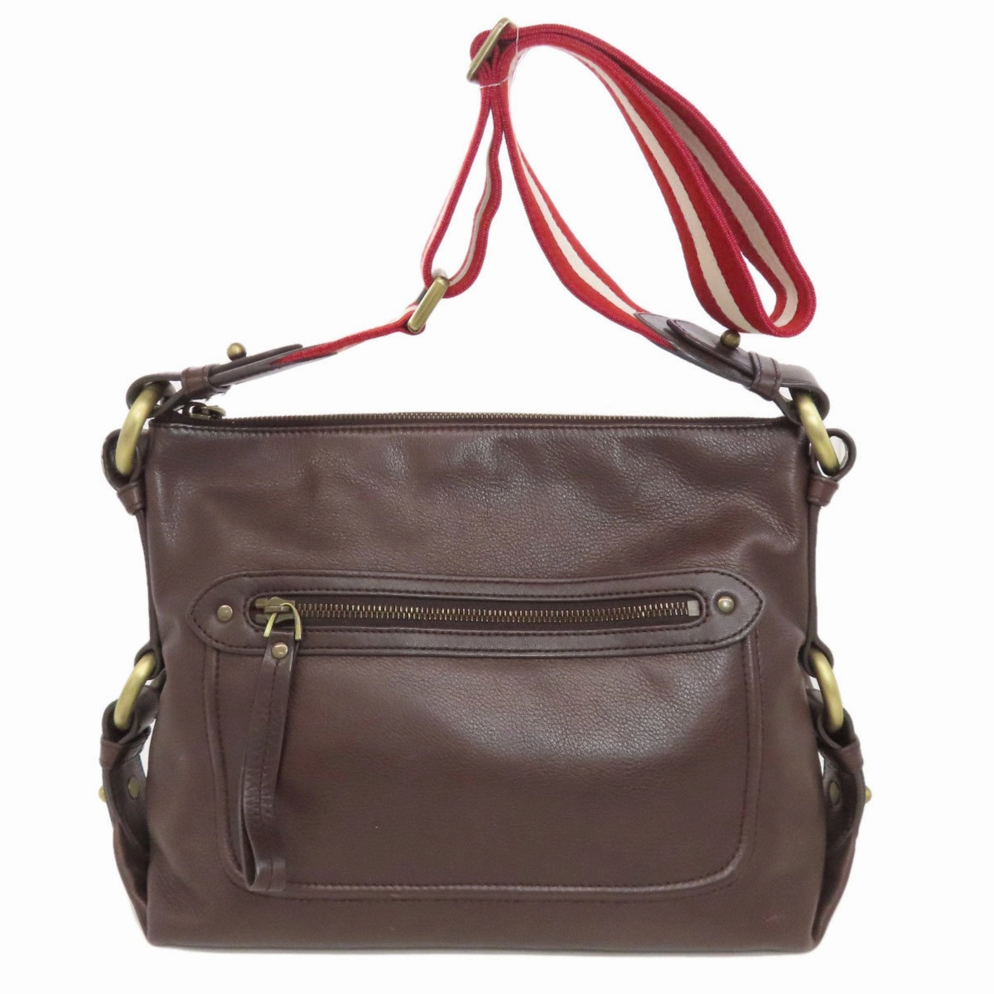 Bally Leather Shoulder Bag (Pre-Owned)
