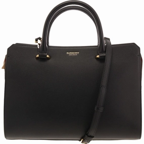 Banwell Womens Mixed Media Leather Satchel Handbag