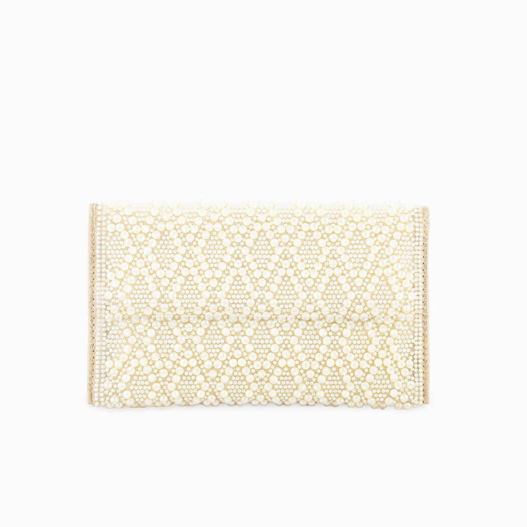 Beige Bridal Clutch P24353