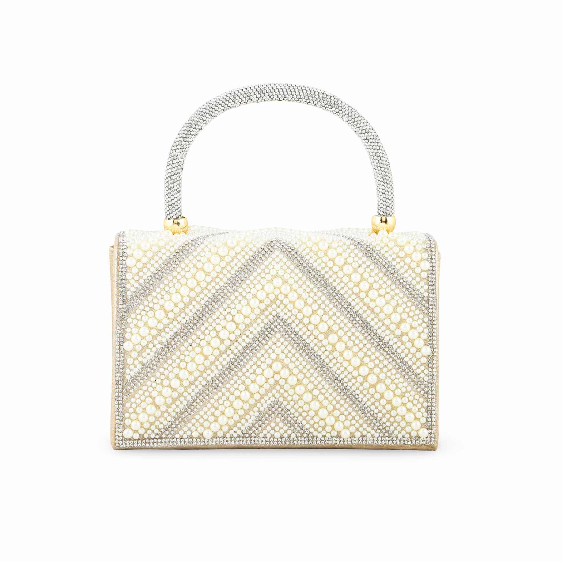 Beige Bridal Clutch P24366