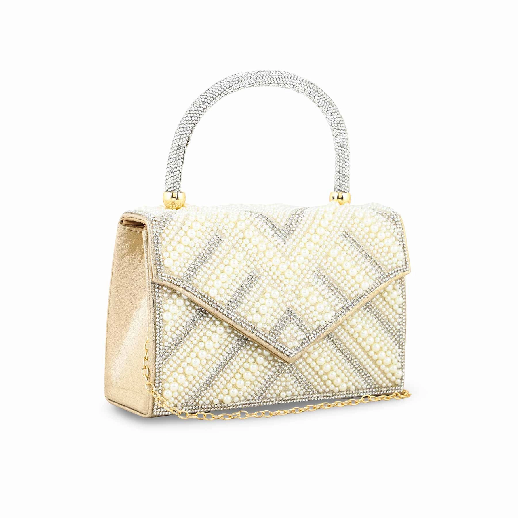 Beige Bridal Clutch P24366