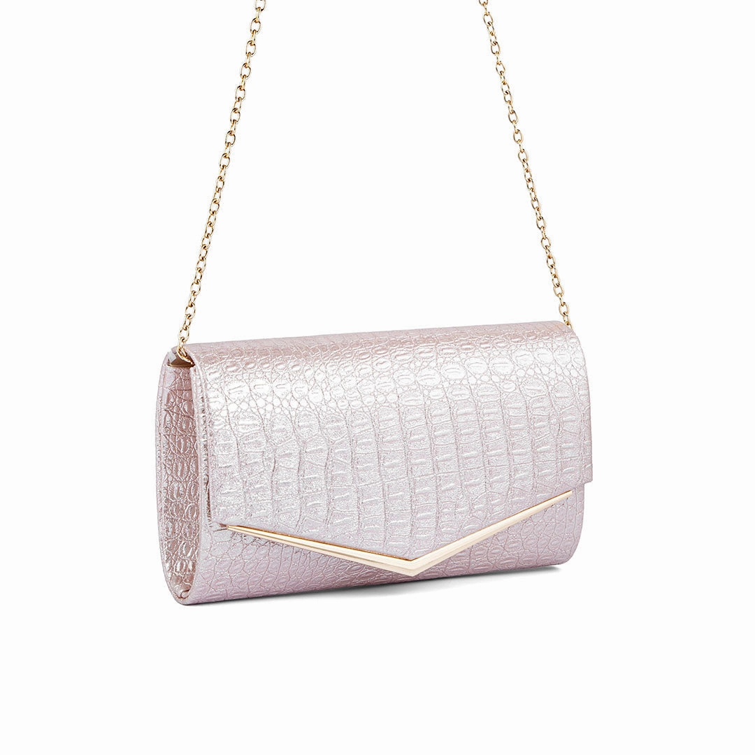 Beige Fancy Clutch P24158