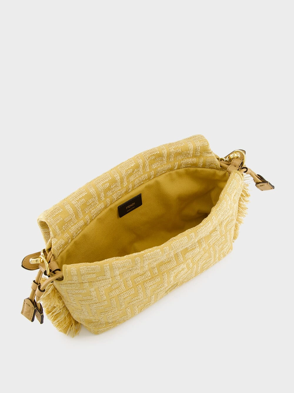 Beige Mamma Baguette Medium Bag