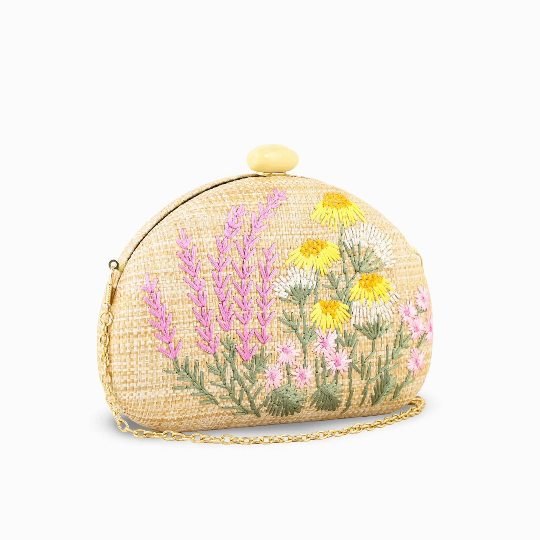 Beige Women Fancy Clutch P24388