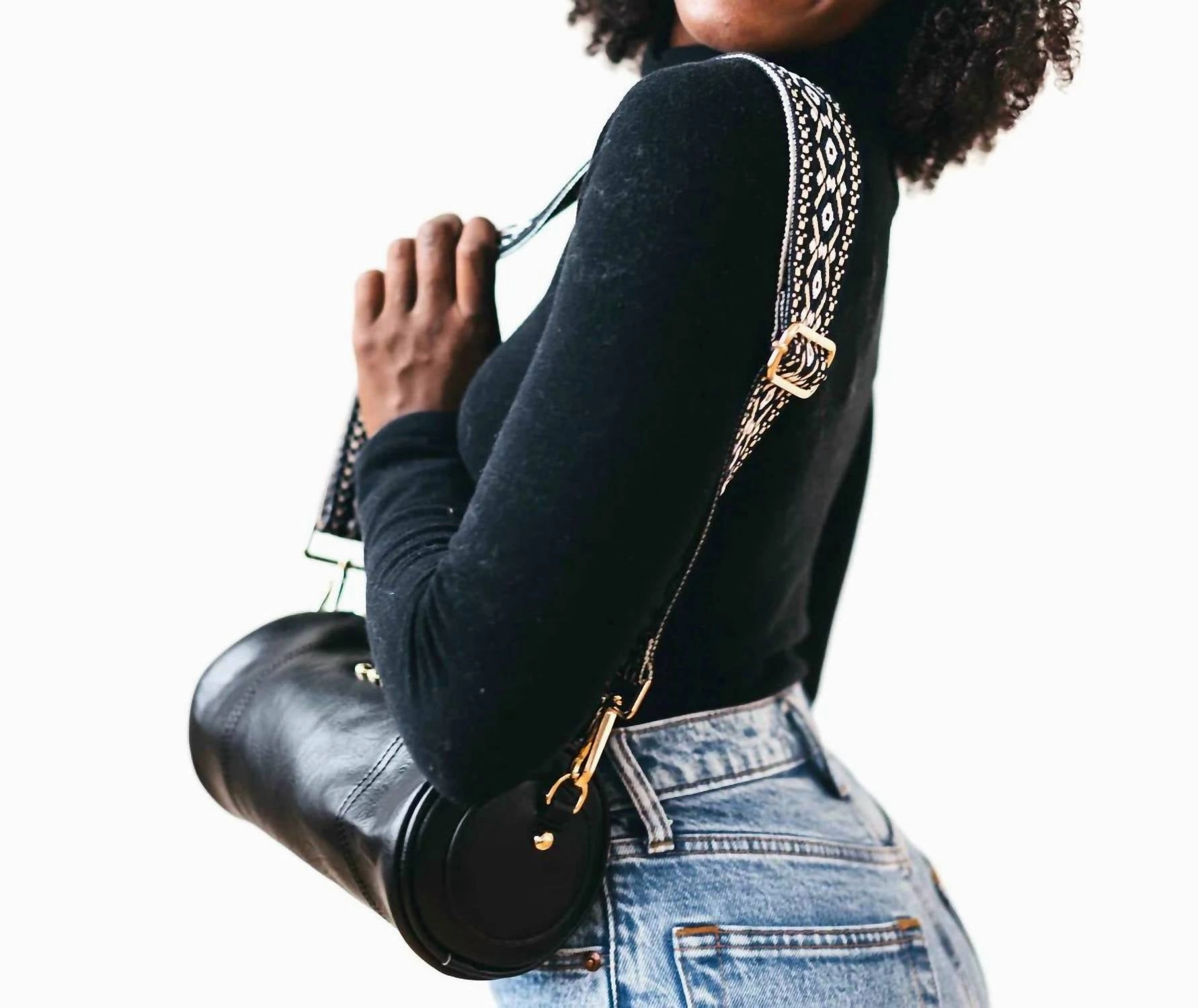 Bellamy Barrel Bag In Black