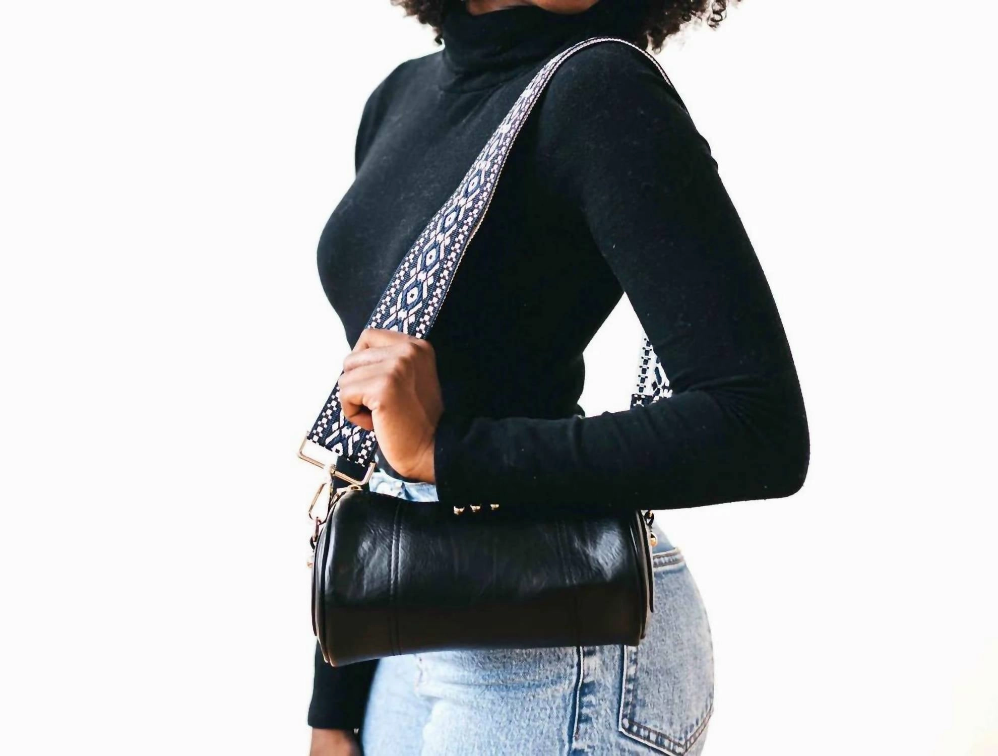 Bellamy Barrel Bag In Black