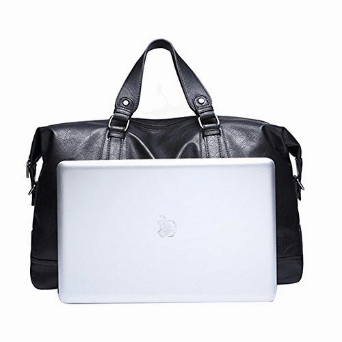 Berchirly Mens Large Messenger Laptop Bag Business Computer Briefcase Bag Black