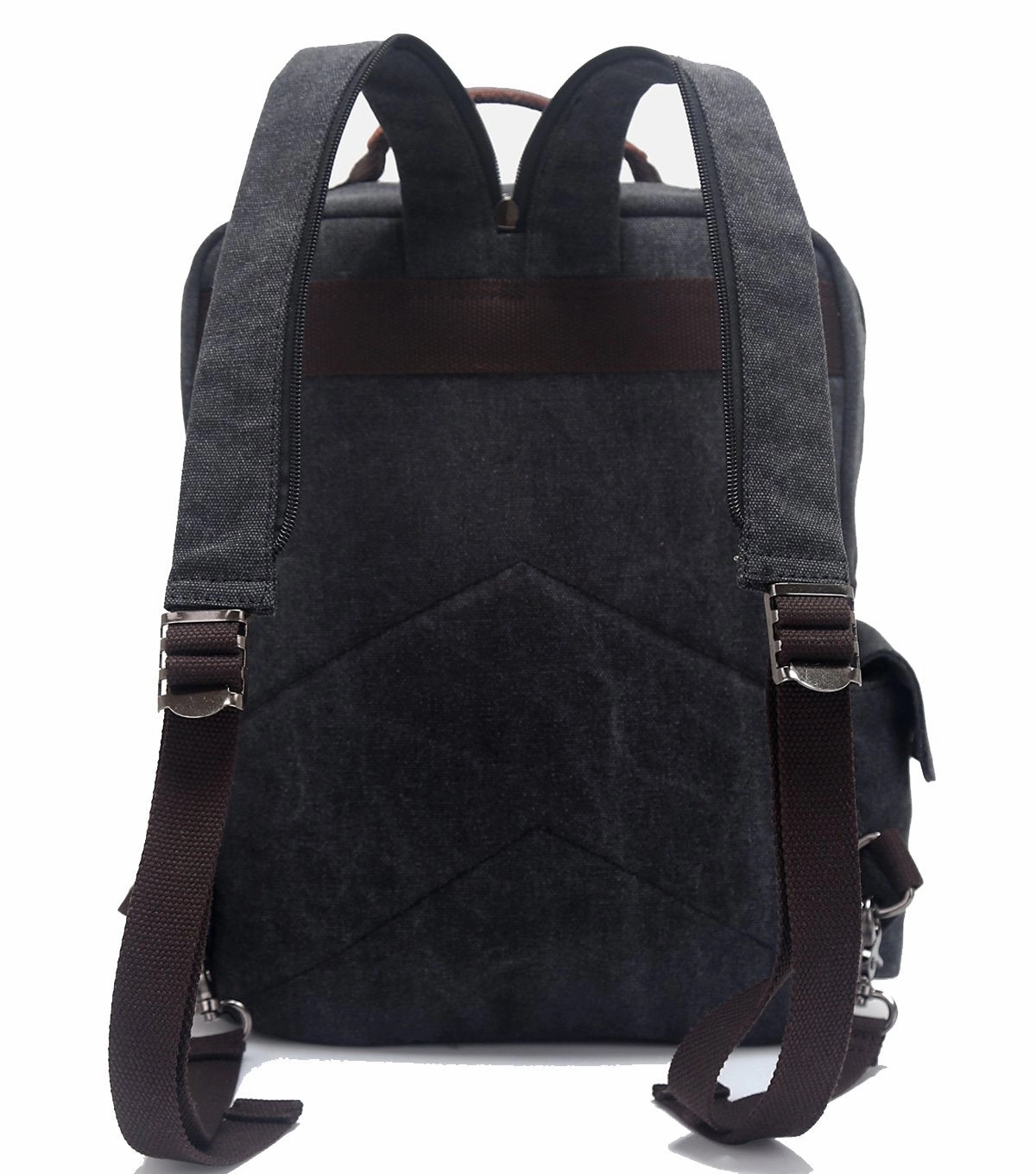 Berchirly Vintage Small College Shoulder Backpack Laptop Bag Multi-functinal Travel Outdoor Camping Rucksack