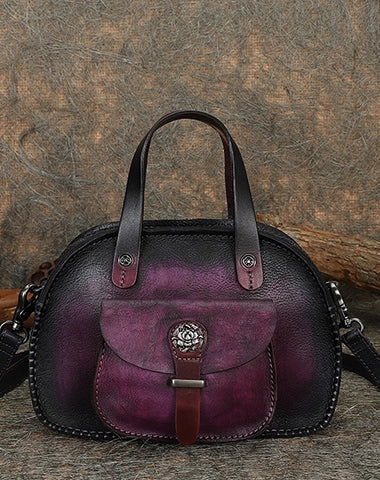 Best Red Leather Womens Vintage Handbag Handmade Crossbody Purse for Ladies