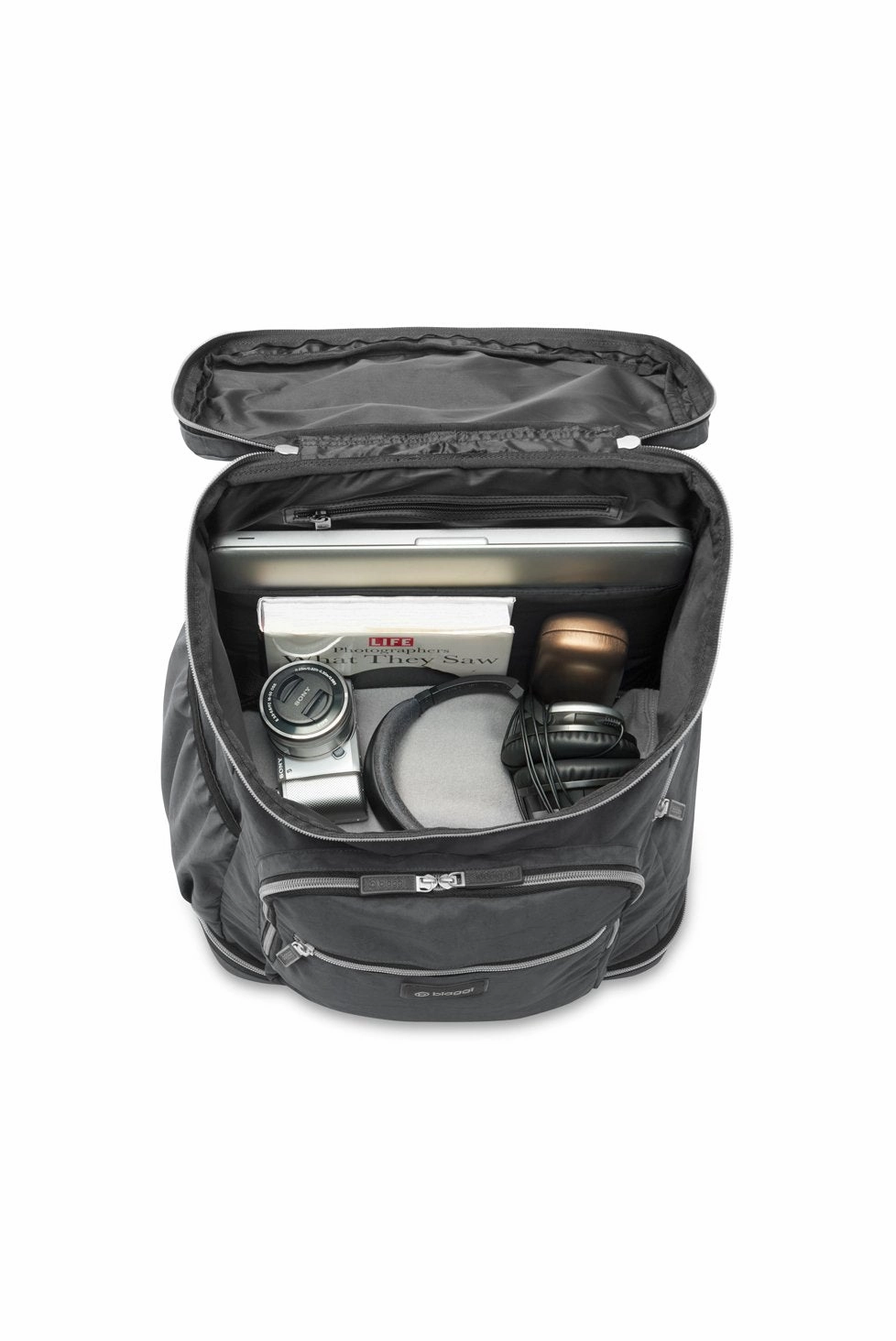 Biaggi Luggage Zipsak Backsak Foldable 16" Travel Backpack, Grey, One Size