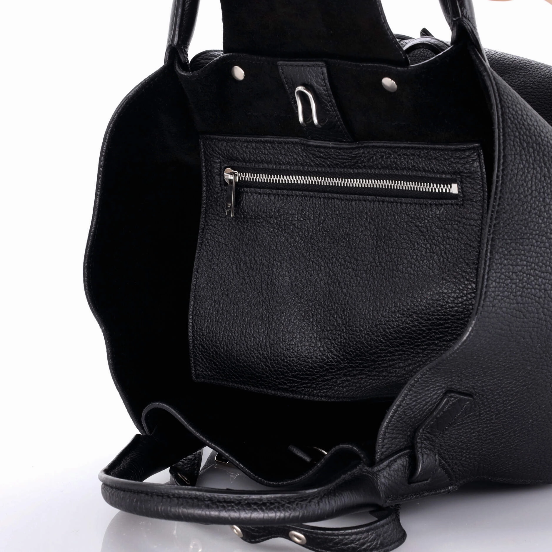 Big Bag Grained Calfskin Small