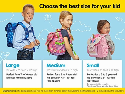 Bixbee Kids Backpack, Sparkalicious Gold Butterflyer, Medium