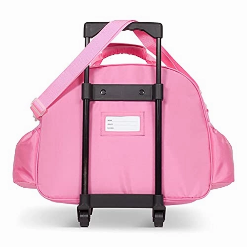 Bixbee Kids Rolling Suitcase and Backpack Set, Shark Luggage for Girls & Boys with Wheels, Telescoping Handle, Adjustable Straps and Pockets - Carry On Bag & Backpack for Airport & Travel Set of 2