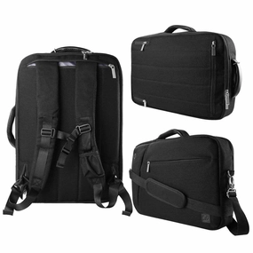 Black 10" to 12-inch Convertible Laptop Bag for HP EliteBook, Pro Slate 12, Elite X2, Spectre, Pavilion