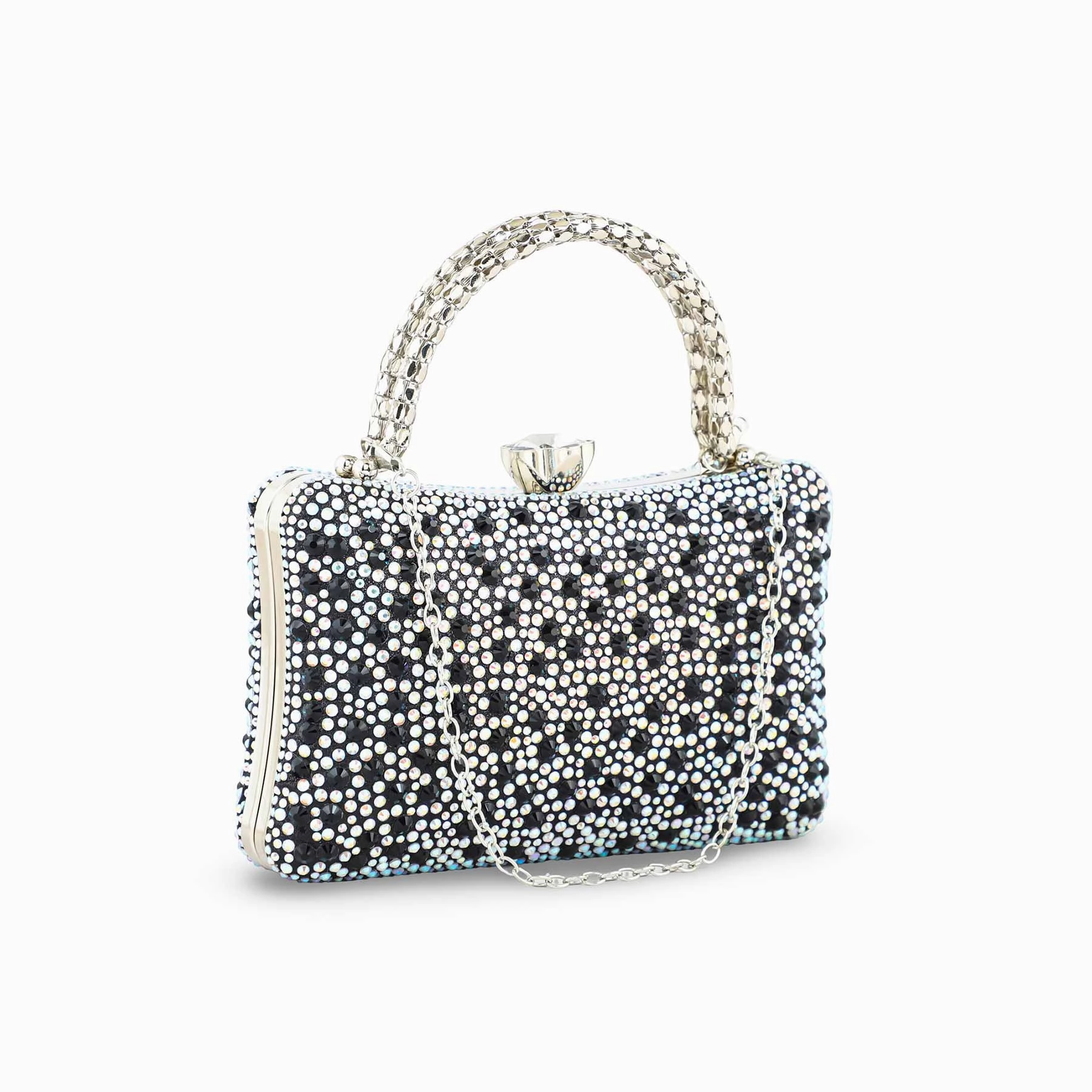 Black Fancy Clutch For Ladies P24386