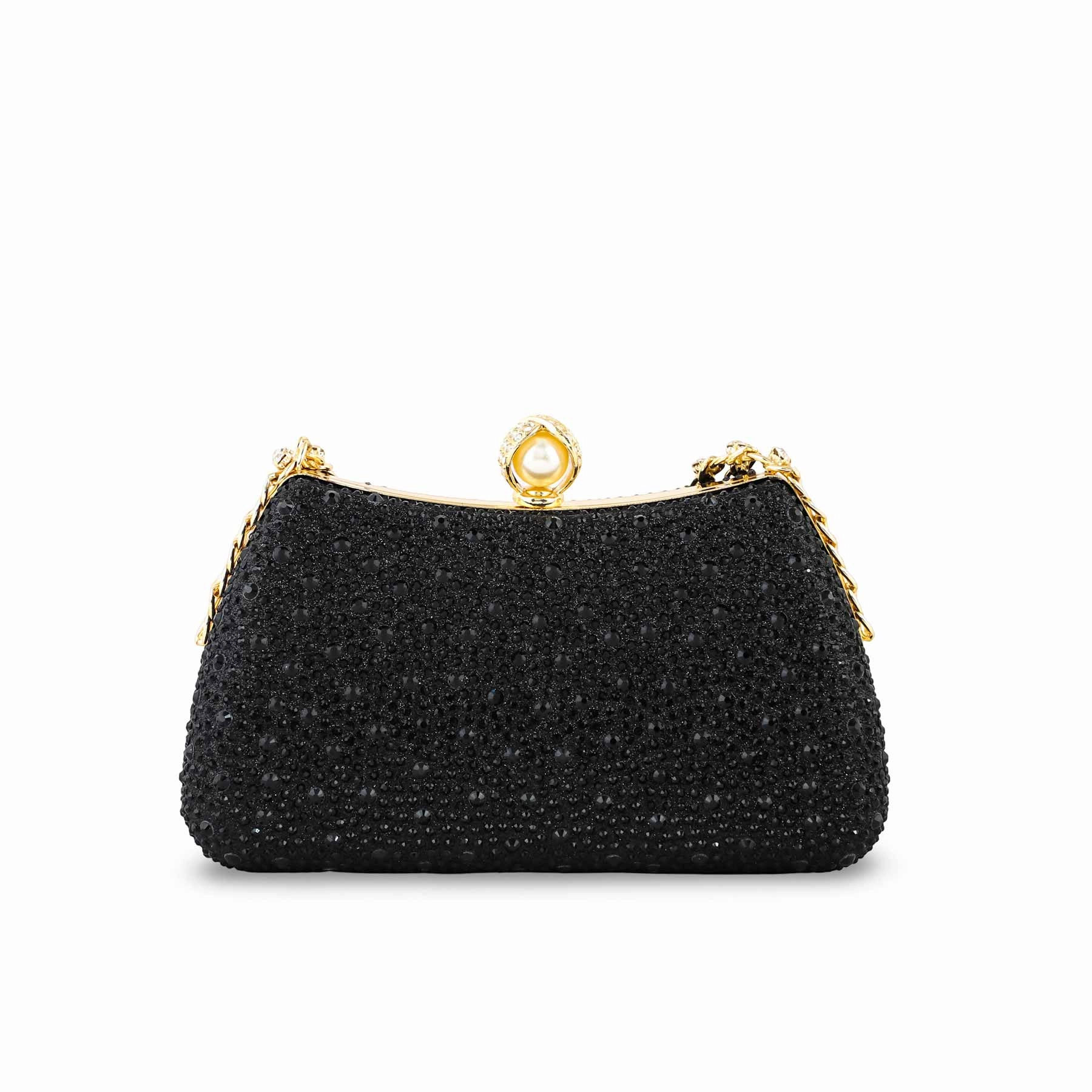 Black Fancy Clutch For Women P24384